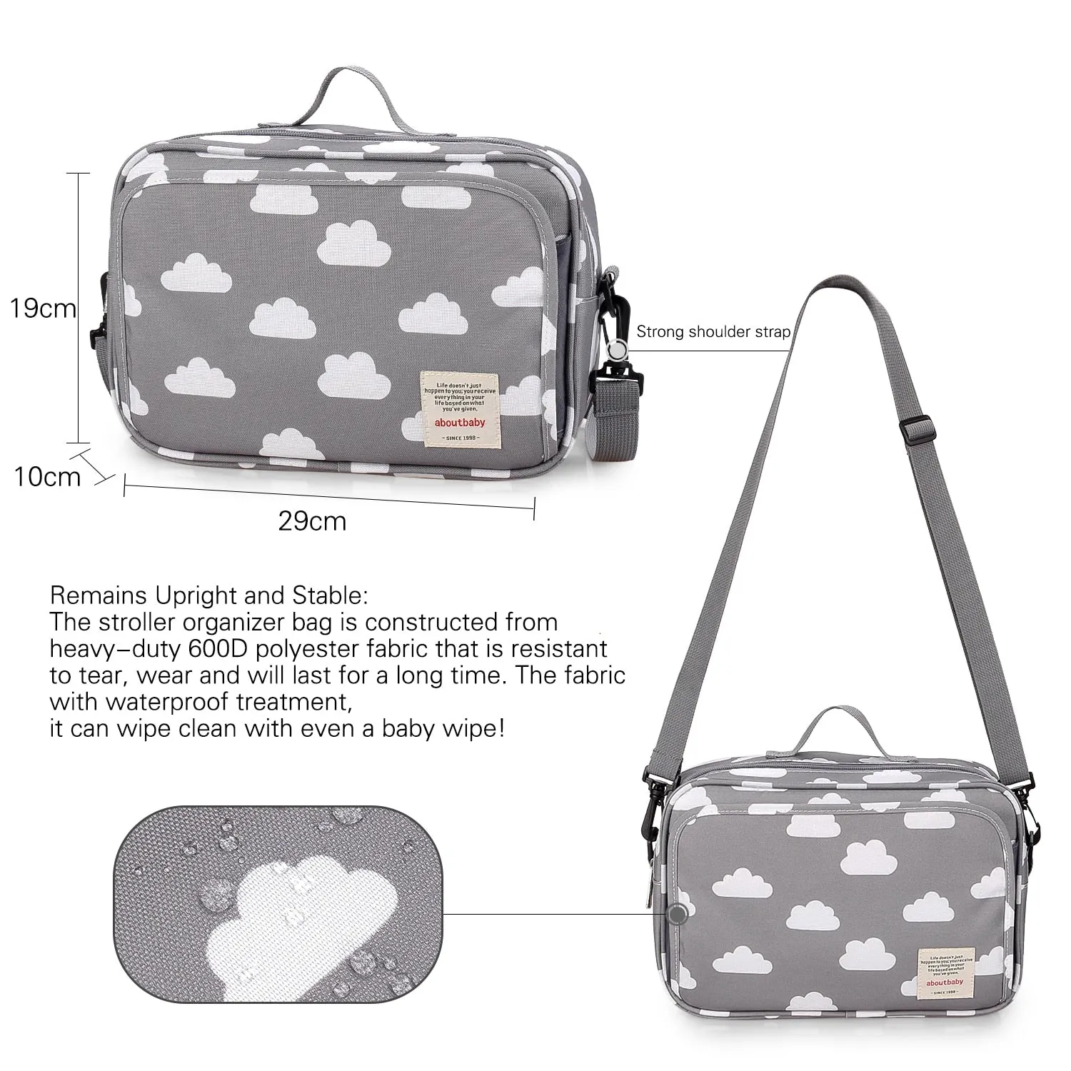 Waterproof Diaper Bag Large Capacity Mommy Travel Bag Multifunctional Maternity Mother Baby Stroller Bags Organizer