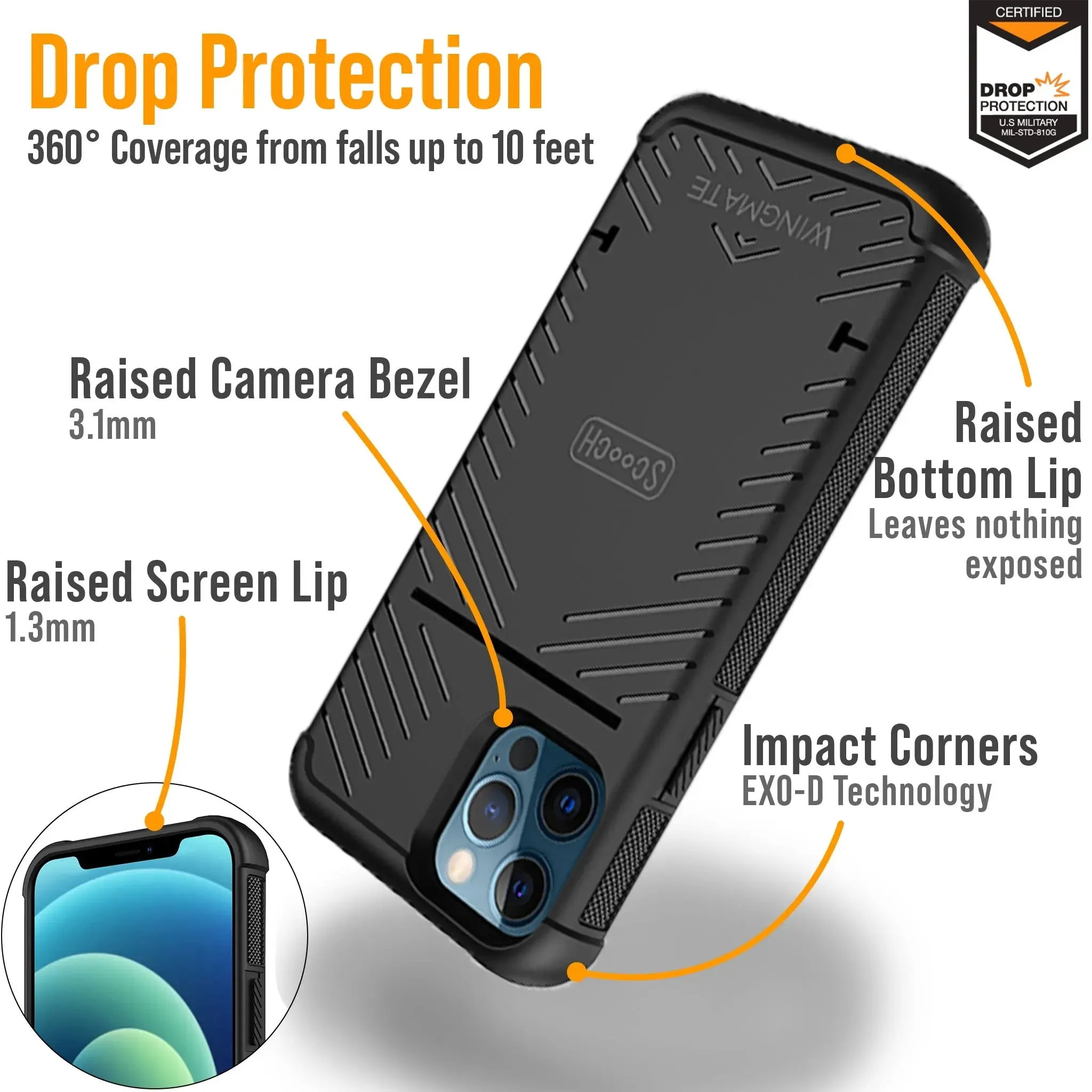 Wingmate Defender Bundle for iPhone 12 Pro Max