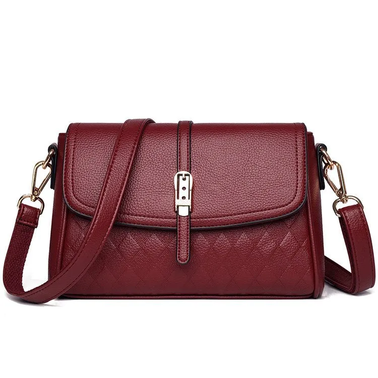 Women Messenger Bag Simple Soft Leather Cross body bag