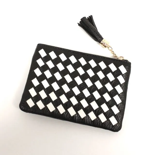 Woven coin purse