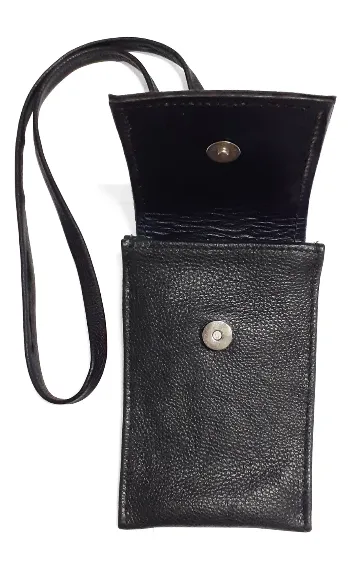 XITA Black Ruri phone bag with a small internal slot for a few cards