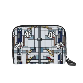 Zippered Armored Wallet Water Lilies 81090